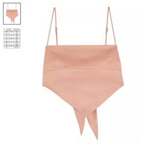 Danielle Bernstein Solid Handkerchief Top